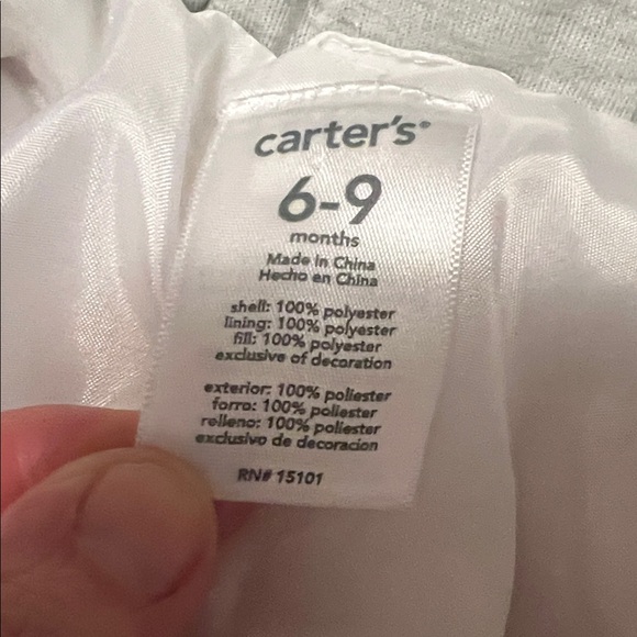 Carter's Pink Fleece One Piece Winter Suit with Bear Ears size 6-9 Months - Picture 16 of 16